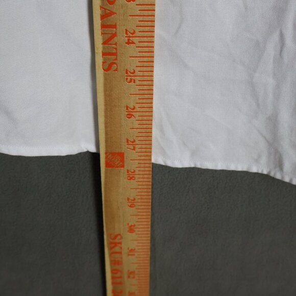 Under 5'10 Shirt Mens Medium White Short Men Classic Oxford Cotton Button Down - Picture 11 of 12